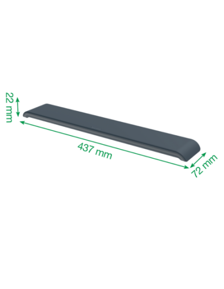 REPOSAMUÑECAS AJUSTABLE PARA TECLADO GRIS OSCURO ERGO LEITZ 65230089