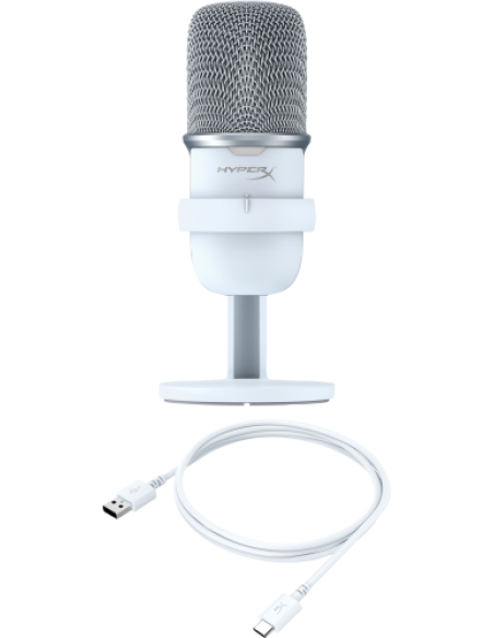 HyperX SoloCast - USB Microphone (White) Blanco Micrófono para videoconsola