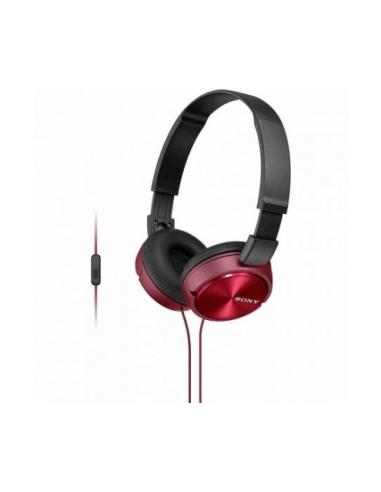 AURICULARES C/MICROFONO SONY / ROJO / JACK 3.5mm / DISEÑO PLEGABLE / MDRZX310APR