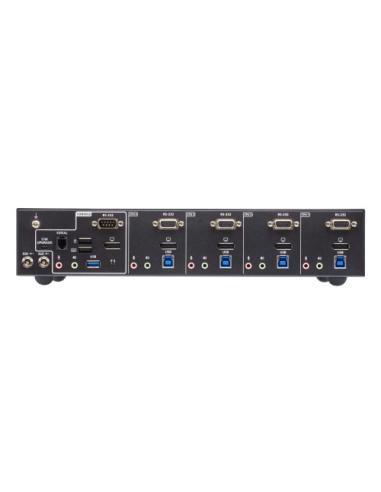 ATEN SWITCH KVMP 4-PORT USB TRUE 4K DISPLAYPORT KVM SWITCH W