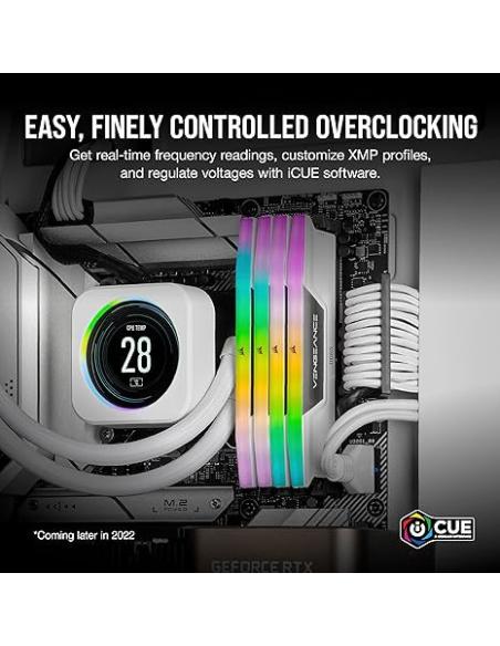 MEMORIA CORSAIR DDR5 64GB 2X32GB PC5600 VENGEANCE RGB BLANCA CMH64GX5M2B5600C40W