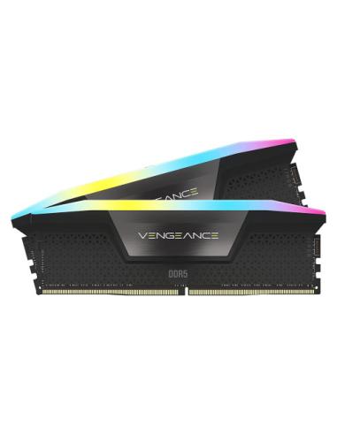 MEMORIA CORSAIR DDR5 64GB 2X32GB PC5600 VENGEANCE RGB CMH64GX5M2B5600C40