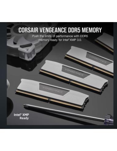 MEMORIA CORSAIR DDR5 32GB 2X16GB PC5600 VENGEANCE BLANCA CMK32GX5M2B5600C40W