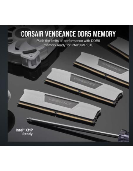 MEMORIA CORSAIR DDR5 32GB 2X16GB PC5600 VENGEANCE BLANCA CMK32GX5M2B5600C40W