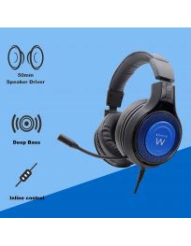 AURICULAR EWENT GAMING / COMPATIBLE PC / XBOX ONE / PLAYSTATION 4 / CON MICROFONO / JACK 3.5mm / P/N: PL3322