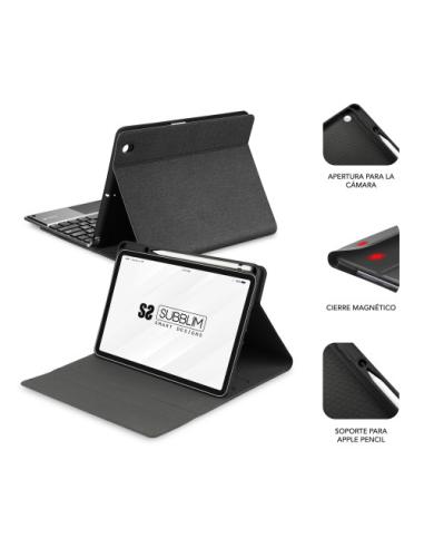 SUBBLIM Funda con Teclado Retroiluminado KEYTAB Pro BT Touchpad Ipad 10,9" 10a Gen Black