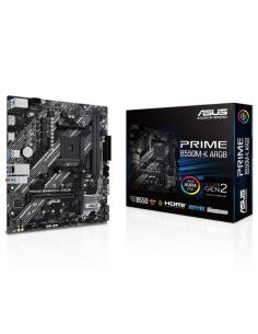 PLACA ASUS PRIME B550M-K ARGB,AMD,AM4,B550,2DDR4,64GB,DP+HDMI,GBLAN,4SATA3+2XM.2,6USB3.2,MATX