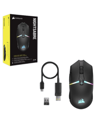 Corsair CH-931B011-EU ratón mano derecha RF Wireless + Bluetooth Óptico 26000 DPI