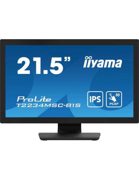iiyama ProLite T2234MSC-B1S pantalla para PC 54,6 cm (21.5") 1920 x 1080 Pixeles Full HD Pantalla táctil Negro