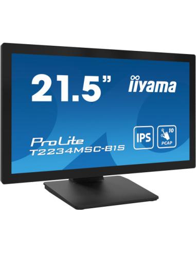 iiyama ProLite T2234MSC-B1S pantalla para PC 54,6 cm (21.5") 1920 x 1080 Pixeles Full HD Pantalla táctil Negro