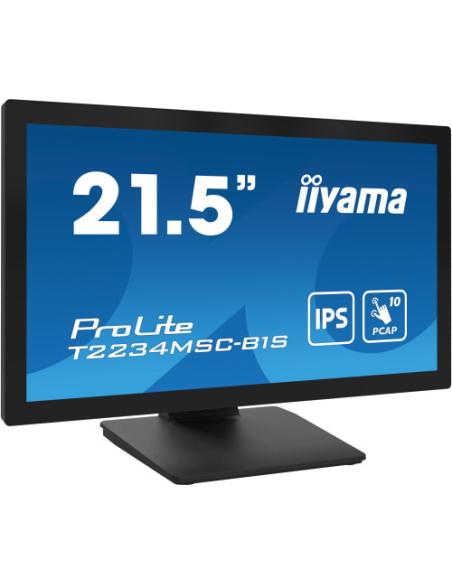 iiyama ProLite T2234MSC-B1S pantalla para PC 54,6 cm (21.5") 1920 x 1080 Pixeles Full HD Pantalla táctil Negro