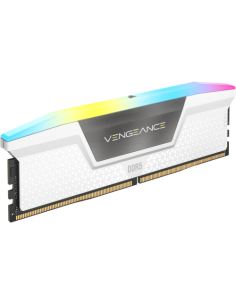 MEMORIA CORSAIR DDR5 32GB 2X16GB PC6000 VENGEANCE RGB BLANCA CMH32GX5M2B6000C30W 2
