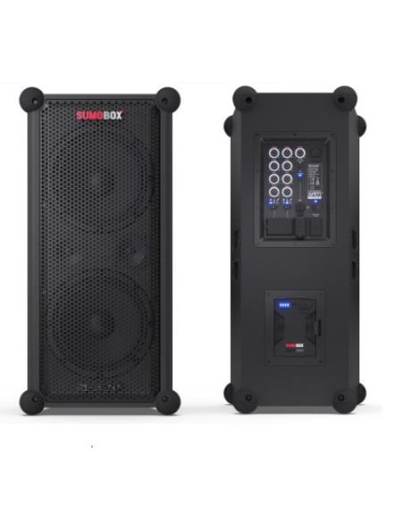 SHARP CP-LS100 ALTAVOZ PORTATIL, 120W RMS / 105dB, 10 HORAS / 14.8V 5Ah , 3 CANALES ENTRADA/ TRS/XLR (x 2)