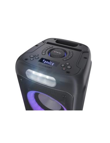 SHARP PS 949 FUNCIÓN KARAOKE/MICROFONO INCLUIDO/C ON TWS/BLUETOOTH/UEBX2/2X6,33MM/LUCES MULTICOLOR Y ESTROBOSCÓPICA/POTENCIA 132