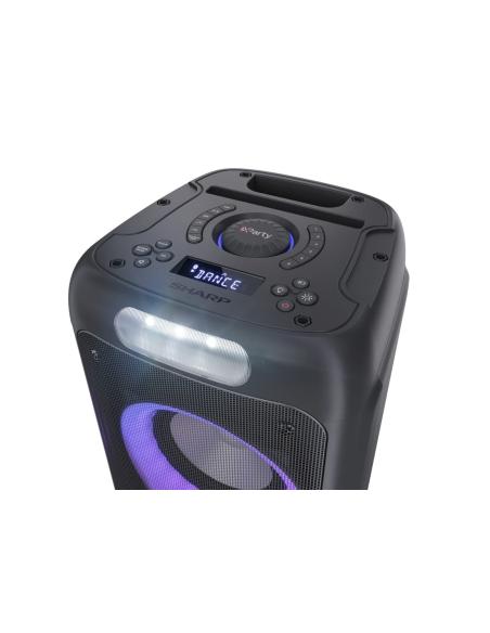 SHARP PS 949 FUNCIÓN KARAOKE/MICROFONO INCLUIDO/C ON TWS/BLUETOOTH/UEBX2/2X6,33MM/LUCES MULTICOLOR Y ESTROBOSCÓPICA/POTENCIA 132