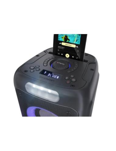 SHARP PS 949 FUNCIÓN KARAOKE/MICROFONO INCLUIDO/C ON TWS/BLUETOOTH/UEBX2/2X6,33MM/LUCES MULTICOLOR Y ESTROBOSCÓPICA/POTENCIA 132