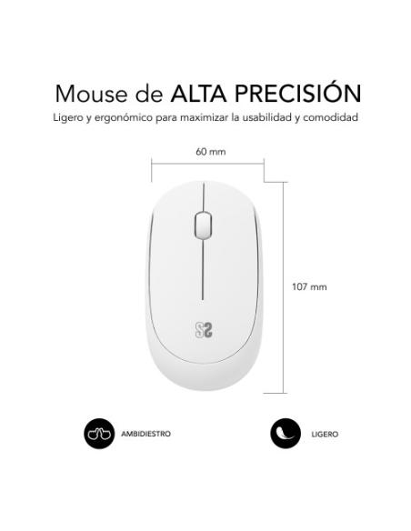 SUBBLIM Alfombrilla con Ratón Harmony Pack Mousepad XL + Wireless Mouse Purple