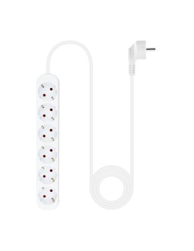 REGLETA 6 TOMAS 1.4 M BLANCA 10.37.0006-NS NANOCABLE
