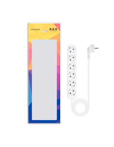REGLETA 6 TOMAS 1.4 M BLANCA 10.37.0006-NS NANOCABLE