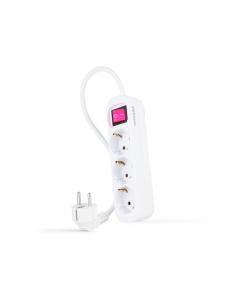 REGLETA 3 TOMAS INTERRUPTOR 1.4 M BLANCA 10.38.0003 NANOCABLE