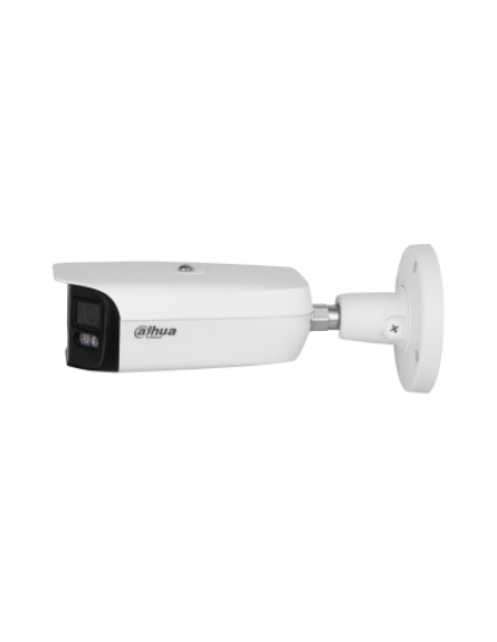 (DH-IPC-PFW5849P-A180-E2-ASTE-0360B) DAHUA CÁMARA IP BULLET PANORÁMICA TIOC DUO WDR WIZSENSE 2X4MP LED IR & LUZ CÁLIDA IP67 ALAR
