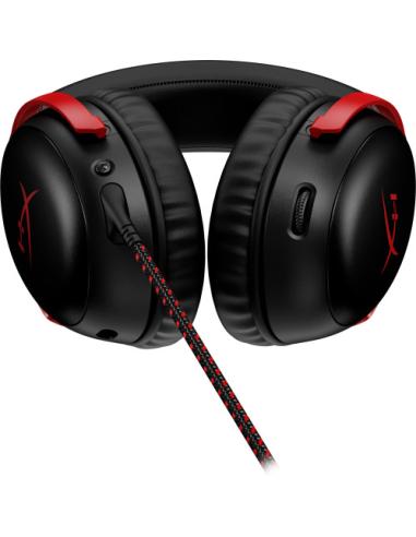 HP HyperX Cloud III - Auriculares gaming (negro-rojo)