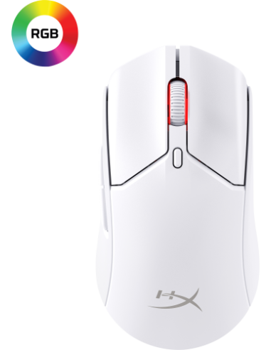 HyperX Pulsefire Haste 2: ratón gaming inalámbrico (blanco)