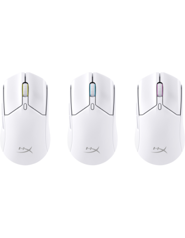 HyperX Pulsefire Haste 2: ratón gaming inalámbrico (blanco)