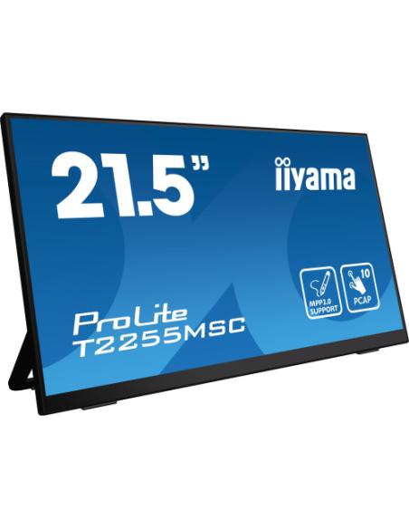 MONITOT IIYAMA 22" TACTIL CAPACITIVO, T2255MSC-B1, IPS, 60HZ, 5 MS, HDMI, USB, DISPLAYPORT, ALT, VESA 100 x 100