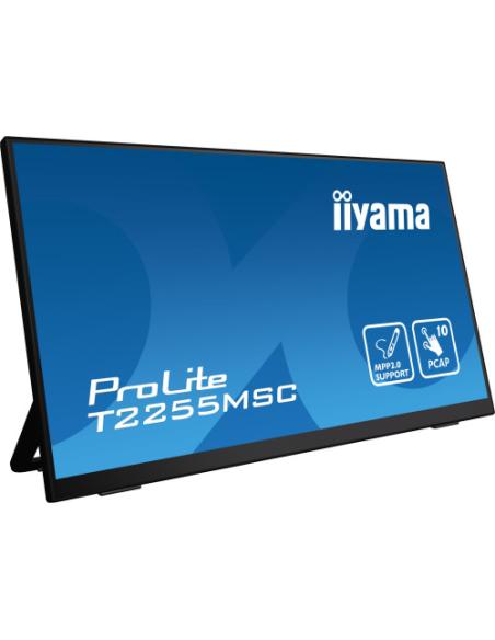 MONITOT IIYAMA 22" TACTIL CAPACITIVO, T2255MSC-B1, IPS, 60HZ, 5 MS, HDMI, USB, DISPLAYPORT, ALT, VESA 100 x 100