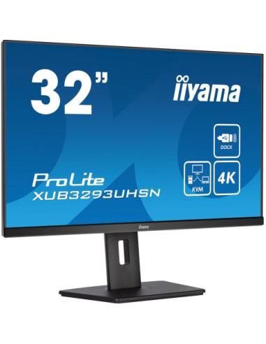 MONITOR IIYAMA 32" XUB3293UHSN-B5, IPS, 60HZ, 4 MS, HDMI, USB, USB-C, DISPLAYPORT, ALT, REG ALT, GIRO, INCL