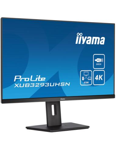 MONITOR IIYAMA 32" XUB3293UHSN-B5, IPS, 60HZ, 4 MS, HDMI, USB, USB-C, DISPLAYPORT, ALT, REG ALT, GIRO, INCL