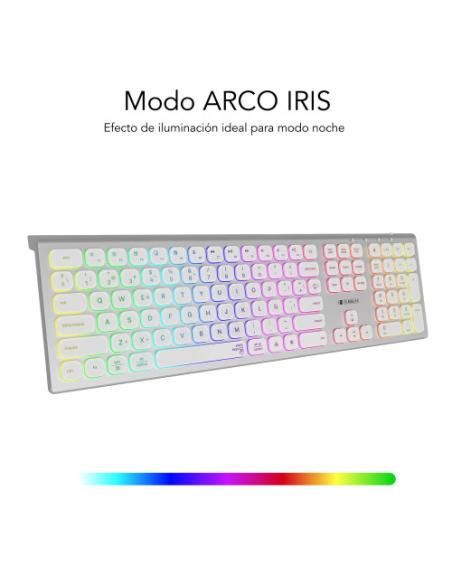 SUBBLIM Teclado Bluetooth/2.4G Master iluminado Ext P/B