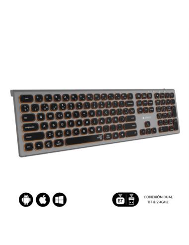 SUBBLIM Teclado Bluetooth/2.4G Master iluminado Ext G/N