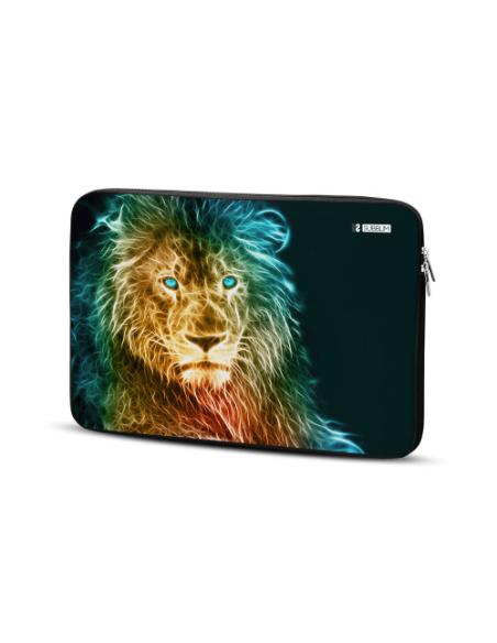 SUBBLIM Funda Ordenador Neopreno Trendy Sleeve Neo Lion 15,6"