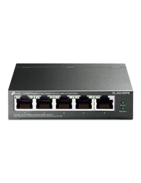 TP-Link TL-SG105PE switch Gestionado L2 Gigabit Ethernet (10/100/1000) Energía sobre Ethernet (PoE) Negro