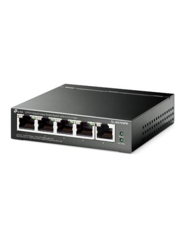 TP-Link TL-SG105PE switch Gestionado L2 Gigabit Ethernet (10/100/1000) Energía sobre Ethernet (PoE) Negro