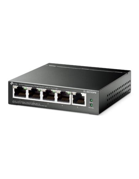 TP-Link TL-SG105PE switch Gestionado L2 Gigabit Ethernet (10/100/1000) Energía sobre Ethernet (PoE) Negro