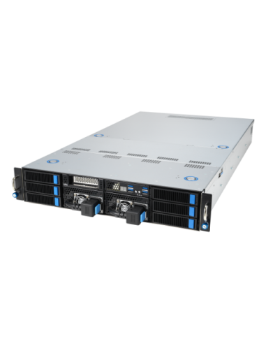 ASUS 90SF0251-M004X0 servidor barebone Intel C741 Bastidor (2U) Negro, Acero
