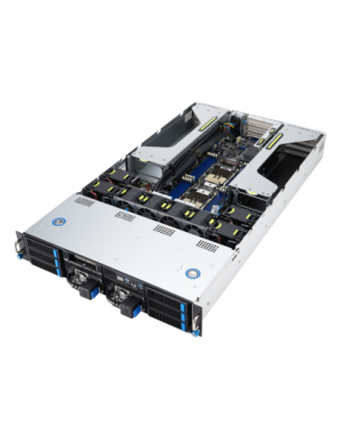 ASUS 90SF0251-M004X0 servidor barebone Intel C741 Bastidor (2U) Negro, Acero
