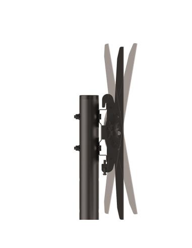 SOPORTE DE SUELO CON RUEDA TV 37-70 CON BANDEJA 600X200 TOOQ NEGRO FS1470M-B