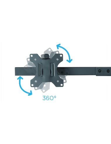 SOPORTE DE MESA MONITORTV GIRA INCLIN 2 BRAZOS 17-27 NEGRO TOOQ DB1727TN-B