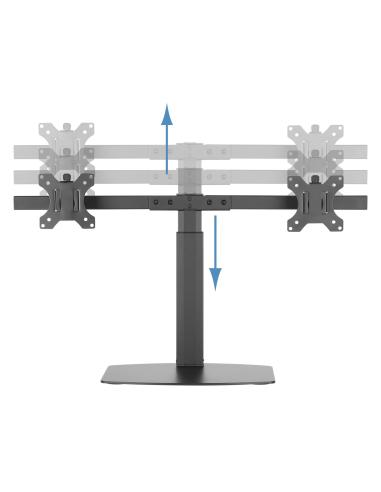 SOPORTE DE MESA MONITORTV GIRA INCLIN 2 BRAZOS 17-27 NEGRO TOOQ DB1727TN-B