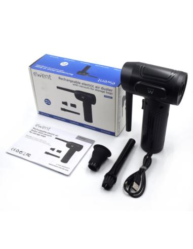 EWENT SOPLADOR DE AIRE COMPRIMIDO , RECARGABLE 7.500 mAh