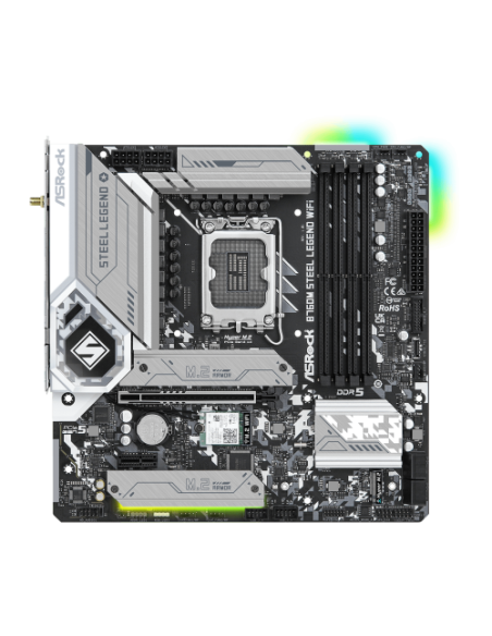 Asrock B760M Steel Legend WiFi Intel B760 LGA 1700 micro ATX