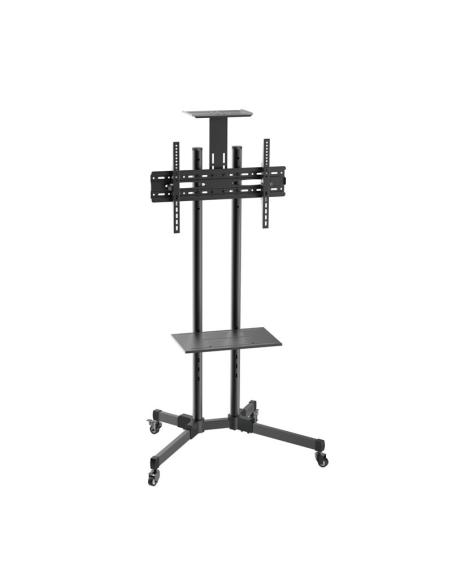 SOPORTE TV MONITOR AISENS SUELO ECO BANDEJA RUEDAS 50KG 37-70 NEGRO FT70TE-035