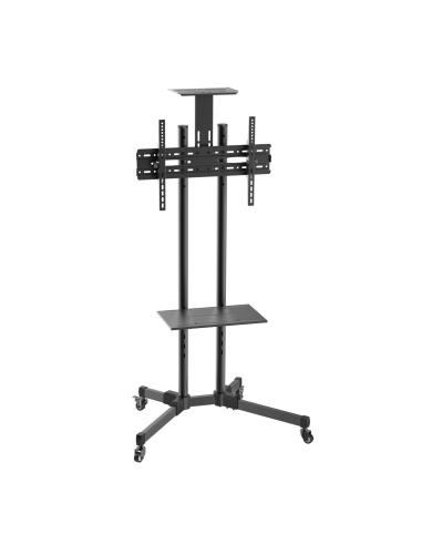 SOPORTE TV MONITOR AISENS SUELO ECO BANDEJA RUEDAS 50KG 37-70 NEGRO FT70TE-035