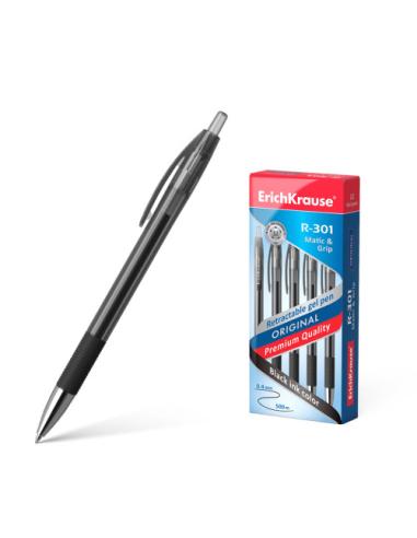BOLÍGRAFO DE GEL AUTOMÁTICO R-301 ORIGINAL GEL MATIC&GRIP, COLOR DE LA TINTA: NEGRO ERICH KRAUSE 46815