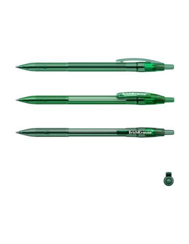 ErichKrause 46767 bolígrafo Verde Bolígrafo de punta retráctil con pulsador 60 pieza(s)