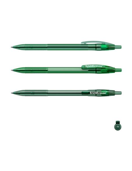 ErichKrause 46767 bolígrafo Verde Bolígrafo de punta retráctil con pulsador 60 pieza(s)